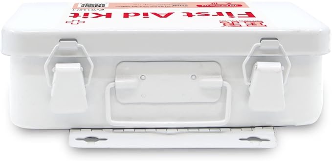 Ever Ready First Aid 10 Person First Aid Kit with Metal Case, Type III, Ansi A, OSHA Compliant
