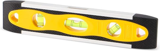 DOWELL Magnetic Level Shockproof Torpedo Leveler Box Spirit 9 Inch Top Vial Alloy Frame 180 90 45 Degree Bubble
