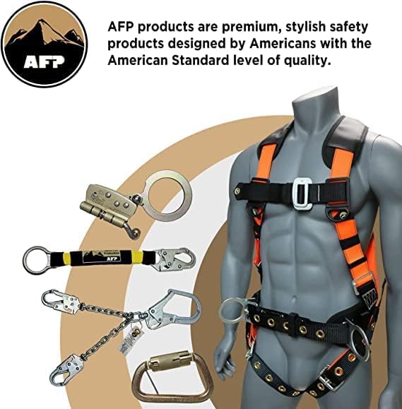 AFP Demon Fall Protection Comfortable Safety Harness (OSHA/ANSI PPE)