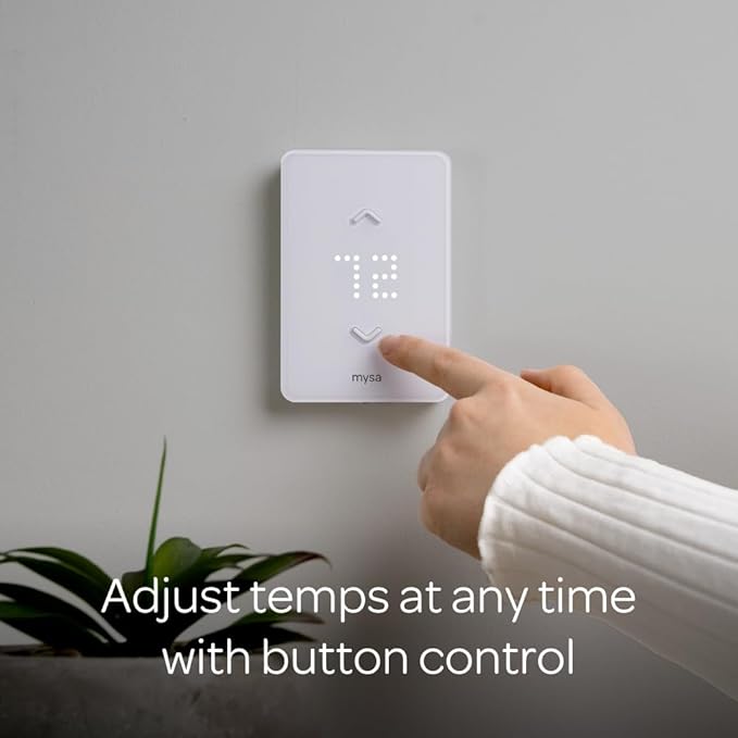 Mysa Smart Thermostat LITE for Electric Baseboard Heaters 240V | DIY Install | Use w/HomeKit, Alexa, Google Home | Wi-Fi Programmable | Remote Control with Free App (2024)