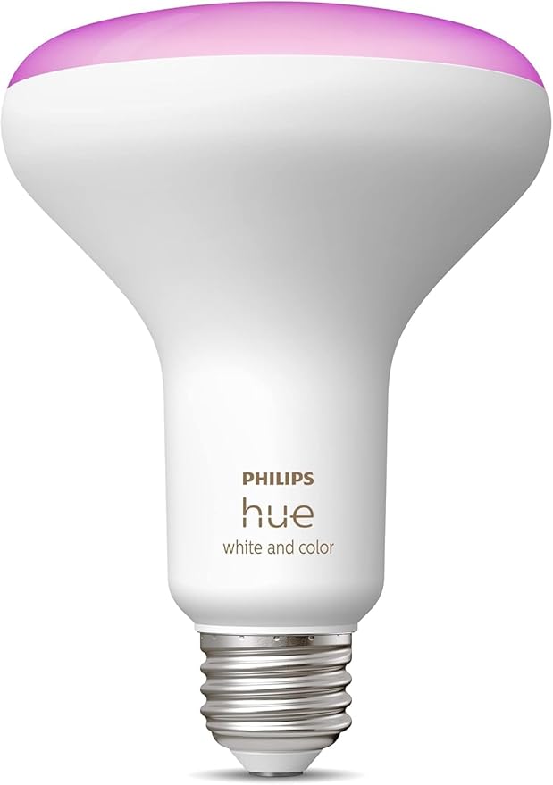Philips Hue White and Color Ambiance BR30 LED Smart Bulbs (Bluetooth Compatible), Compatible with Alexa, Google Assistant, and Apple HomeKit, 1-Pack
