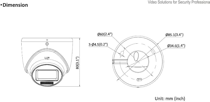LTS CMHT2122-28LF HD TVI 2MP 2.8mm Lens 65ft Smart Dual Light 4in1 Dome Camera LTCMHT2122-28LF
