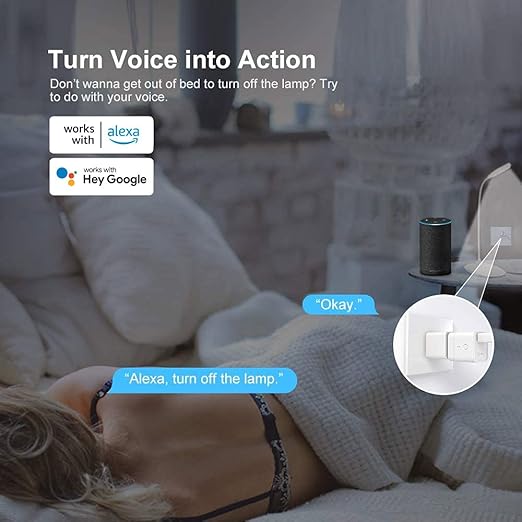 SONOFF Micro USB Smart WiFi Adaptor 5V 2-Pack, Smart Switch for Type A USB Devices, Compatible with Alexa & Google Home,APP Remote Control Switch, No Hub Required (2 Pack)