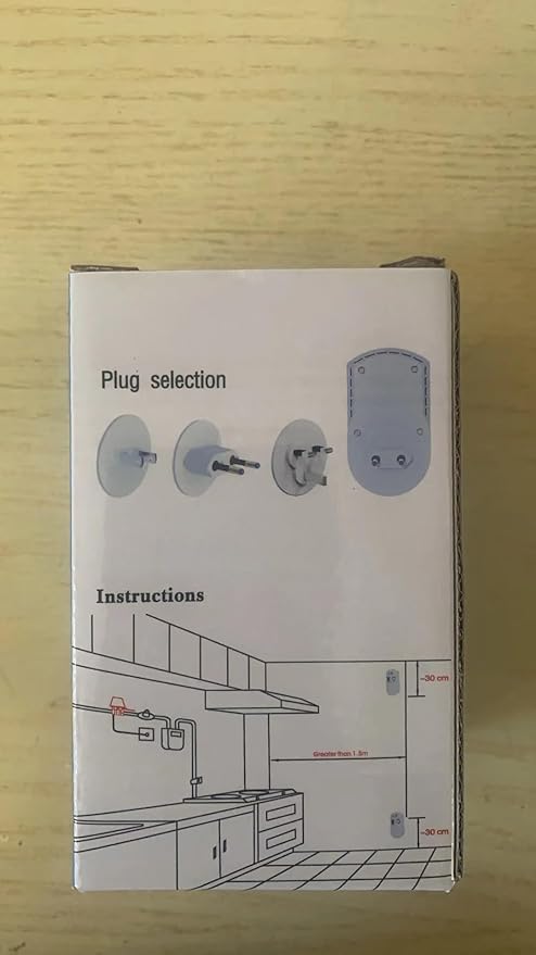 Natural Gas Detector, Plug-in Gas Leak Detector for Home, Propane Leak Alarm for RV and Kitchen, with LED Digital Display
