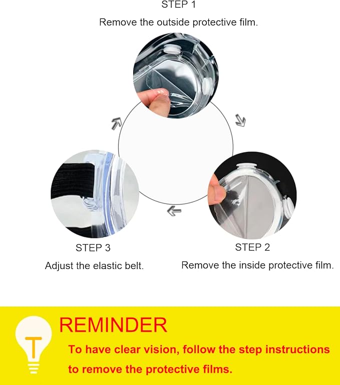 10 Pack Safety Goggles Anti-Fog Protective Adjustable Goggles Over Glasses Splash Eye Protection Adjustable For Lab Construction Worker Onion Cutting Clear Lens Eyewear Black