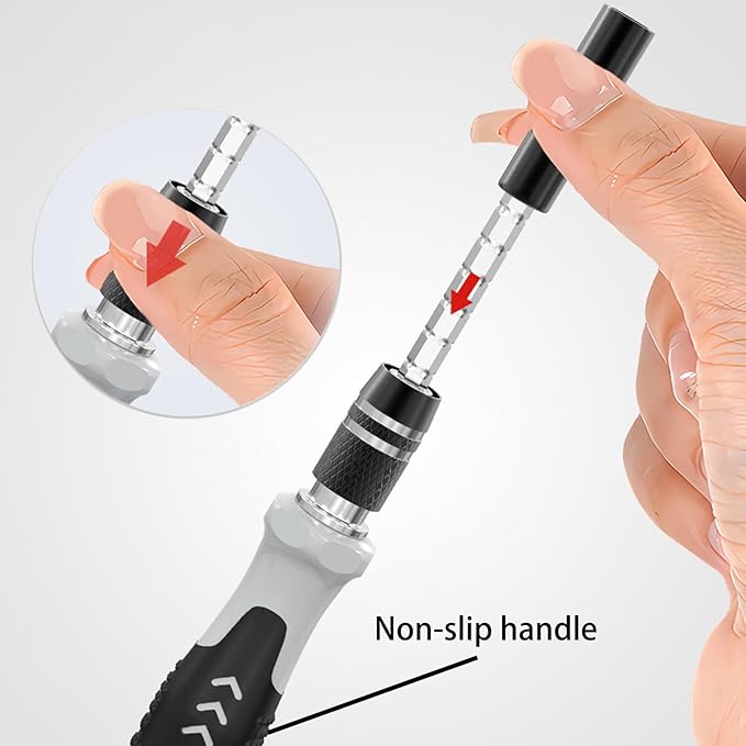 122 in 1 Precision Screwdriver Set Magnetic Professional Computer Repair Tool Kit Small Electronic Screwdriver Set for Phone, PC, Watch, Game Console, Tablet, Camera, Modding, and DIY Projects