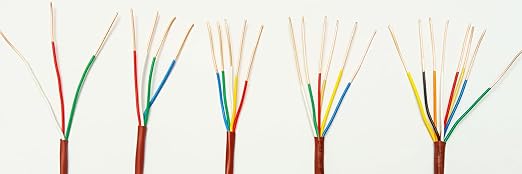 Thermostat Wire, Solid Copper Wire, 18 Gauge Conductor, ETL Listed CL2 Power Limited Circuit Cable for Indoor/Outdoor Low Voltage Applications Use,Brown (18/2, 50ft)