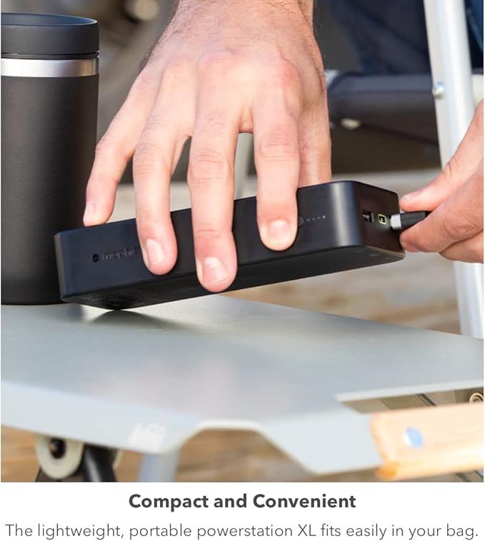 mophie Powerstation XL Power Bank 2023-20,000 mAh Large Internal Battery, (2) USB-A Ports and (1) 20W USB-C PD Fast Charging Input/Output Port, Travel-Friendly