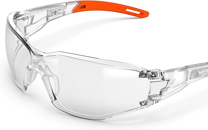 Safety Glasses Anti-Fog Goggles Clear Lens,Adjustable Frames Blue Light Blocking Eye Protection For Men Women