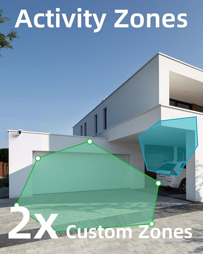 virtavo VistaFlask 2K Security Cameras Wireless Outdoor, Battery Powered, AI Motion Detection, for Home Security, Starlight Lens for Colorful Night Vision, 2-Way Audio, Weatherproof, Cloud/SD Storage