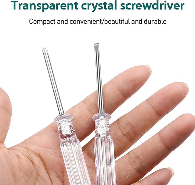 Cross/Slotted Screwdriver, 3.8 Inch steel For Disassemble Small Item Repair Tool Screwdriver Accessories (Cross Screwdriver)