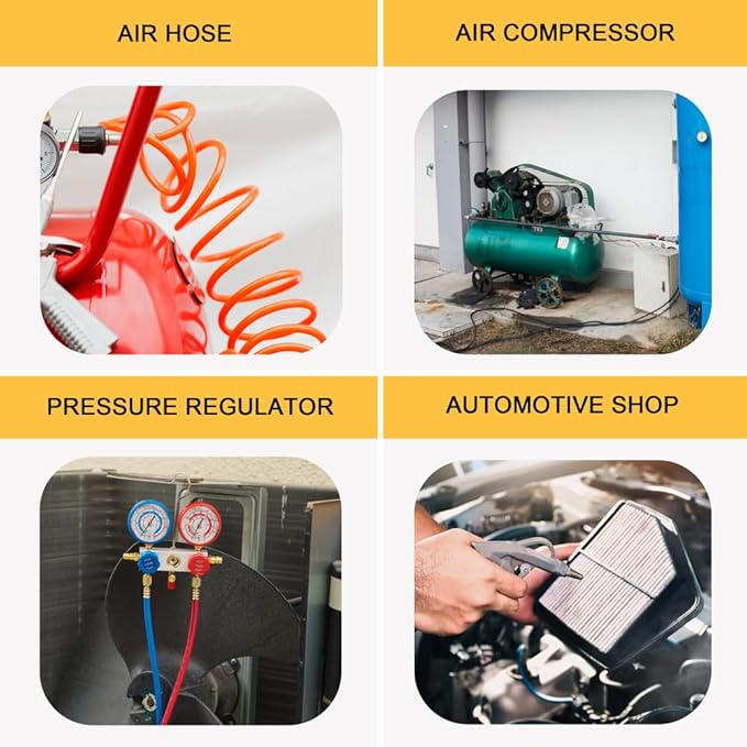 45PCS Air Coupler Plug Kit 1/4”NPT Air Tool Fittings Quick Connect Air Hose Fittings Compressor Accessories Connectors