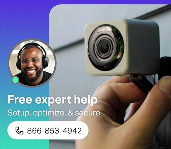 WYZE Cam v4, 2.5K QHD WiFi Indoor/Outdoor Smart Home Security Camera, Pet/Baby Monitor, Motion Activated Spotlight/Siren, Color Night Vision, 2-Way Audio, Works with Alexa & Google, Free Expert Help