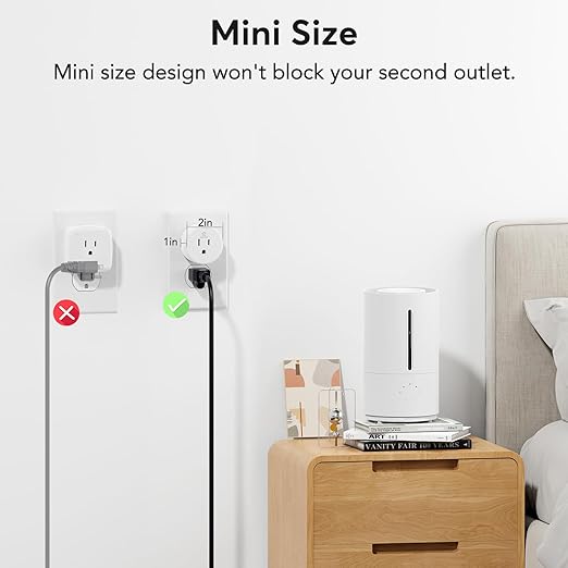 EIGHTREE Smart Plug, Smart Home WiFi Outlet Works with Alexa & Google Home, Smart Socket with Remote Control & Timer Function, 2.4GHz WiFi Only, 4 Packs