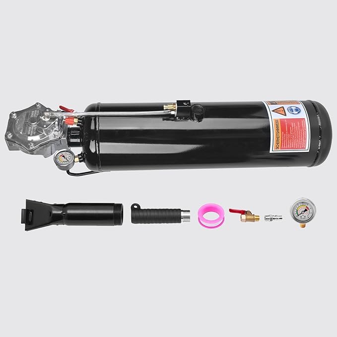 3.2Gal/12L Tire Bead Seater, 145 PSI Portable Bead Blaster Tire Inflator, Handheld Trigger Seating Inflator for Tractor, Truck, ATV, Car & Auto Repair, Black