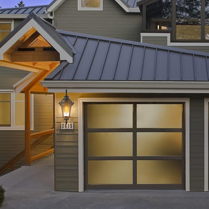 Darkaway Dusk to Dawn Outdoor Porch Light with GFCI Outlet, Waterproof Outdoor Wall Sconce Light Fixture for House, Front Porch, Patio,Black