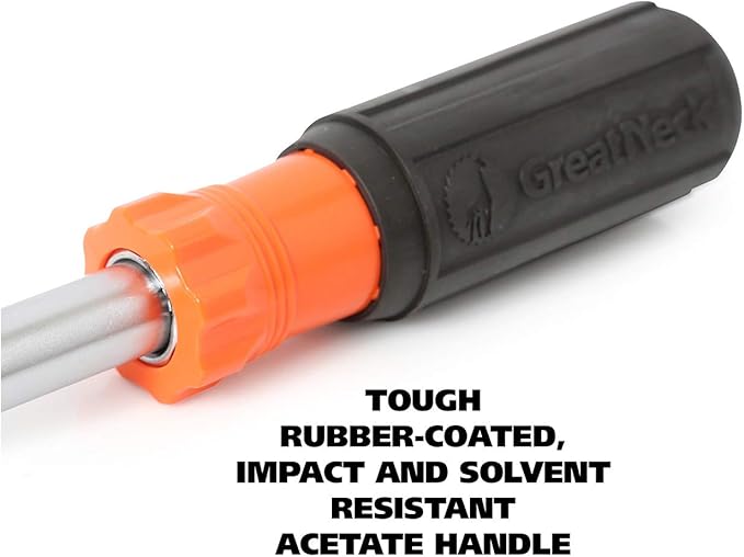 GreatNeck SD11RC 11 in 1 Screwdriver and Nut Driver Set, Multi-Bit Cushion Grip, Multi Tool Screwdriver Kit, HVAC tools, Electrician Tools