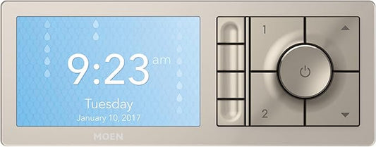 Moen Terra Beige Smart Shower 4-Outlet Digital Shower System Controller for Thermostatic Shower Valve, TS3304TB