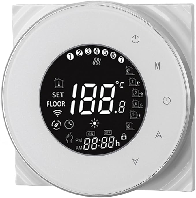 Generic Smart Thermostat Voice Control Electric Heating Systems Thermostat with WiFi, Phone APP Control for Power Failure