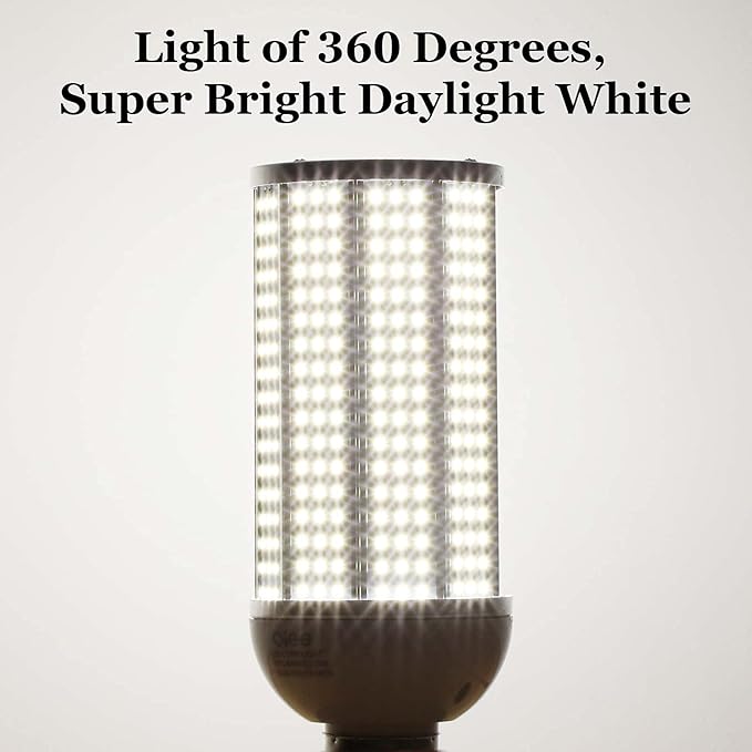 100W LED Corn Bulbs,5000K,AC110-277V,12000lm,E39 Mogul Base,LED Corn Light Bulb Replacement Metal Halide HID CFL for Commercial Industrial Lighting Warehouse High Bay Light Fixture Garage Workshop