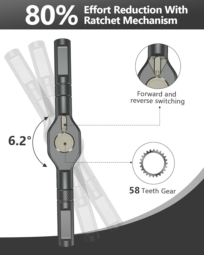 ORIA 42 in 1 Screwdriver Set, Magnetic Ratchet Screwdriver Kit with Ratchet Handle, 40 Precision Bits & Portable Case, DIY Repair Tool Kit for Electronics, Bike, Furniture, Computer, Phone, Black