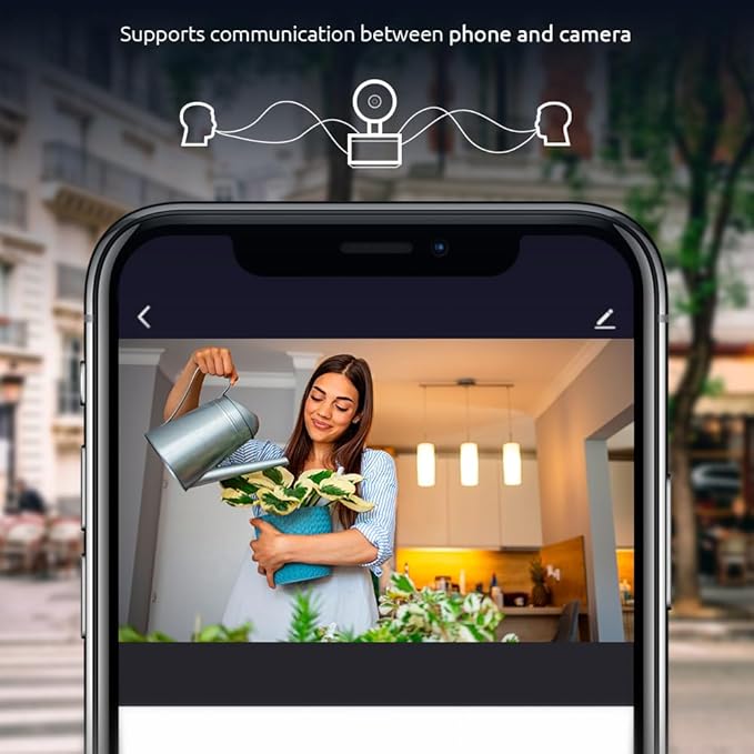 Nexxt Solutions Smart Wi-Fi Indoor Pan and Tilt Camera - 2K HD, Motion Detection, Night Vision, Two-Way Audio, Remote Access Alexa & Google Home Compatible | Camara de Seguridad