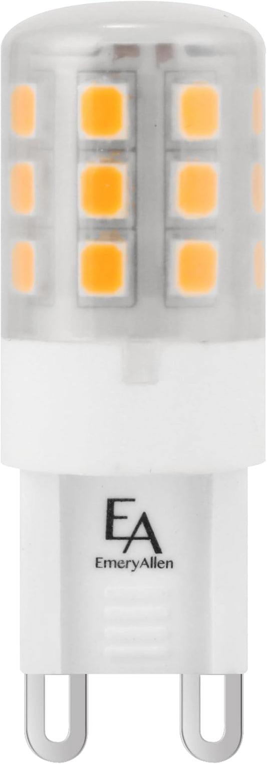 EmeryAllen G9 Base, 3.0Watt (25W Equivalent) Dimmable Miniature Bi-Pin | JA8 Compliant LED Light Bulb | 120V- 300 Lumens | 2700K | 1 Pcs