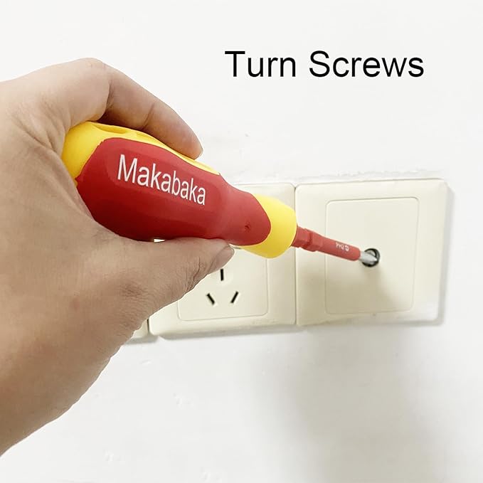 5 in 1 Insulated Screwdriver Set - Electrician Tool Set with Screwdriver Organizer