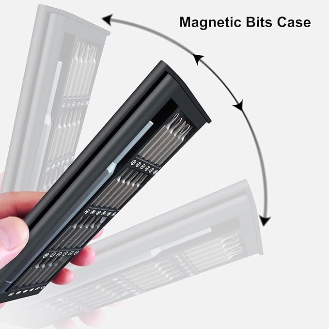 Precision Screwdriver Set, 25 in 1 Mini Magnetic Small Screwdriver Set Case for PC, Eyeglasses, Computer, Electronic, Watch Repair Kit with Phillips and Star Tiny Screw Driver