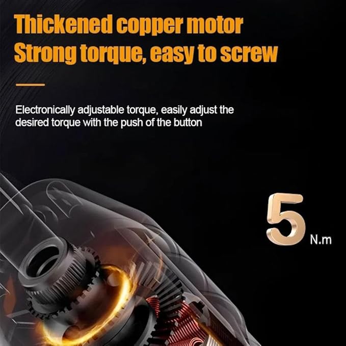 Electric Screwdriver Kit - Mini Cordless Screwdriver with 33‑In‑1 Bits, 3.5 Nm Torque - Portable/USB‑C Rechargeable - 1200 mAh Battery Operated Screwdriver for DIY, Home, and Professional Use