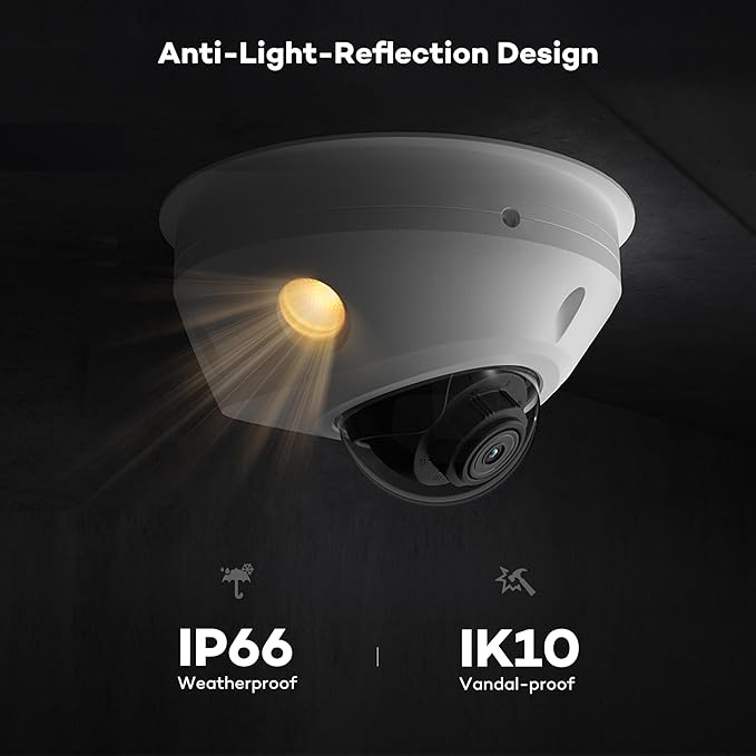 ONWOTE 12MP NVR 32 Channel Security Camera System, Face Recognition, 32x 5MP 30FPS Vandal-Proof PoE IP Cameras, AI Color Night, 32CH 6K 4K Commercial NVR 8TB, 4 HDD Ports Support 40TB, Business CCTV
