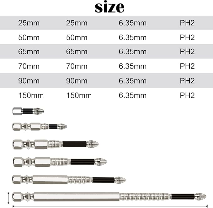 14 PCS High Magnetic Screwdriver Drill Bit Set, Strong Magnetic Durability Screwdriver Drill Bit Set, Magnetic Electric Screwdriver Set, Electric Precision Screwdriver Set (2 set)