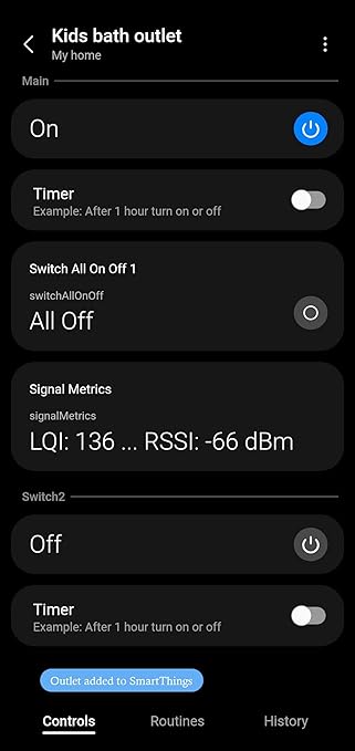 Zigbee Touch Smart Wall Outlet, Compatible with Alexa, Google Home, Hubitat, and HA