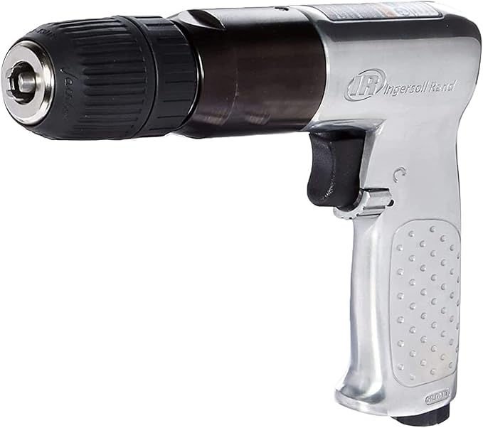 Ingersoll Rand 7803RAKC 1/2" Keyless Chuck Air Drill, 500 RPM, 0.5 HP, 10.6in-lb Torque, Pistol