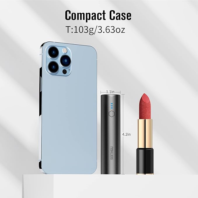 S03 Portable Charger, 5000mAh Pocket Size Power Bank, Juice Style USB-C Output Compatible with iPhone 15/14/13/12/11 and Android Phone - (Blue)