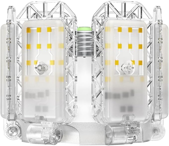 SANSI Garage Lights, 600W Equiv.Garage Lighting Ceiling LED,60W Super Bright Shop Light for Workshop, E26 5000K Daylight Screw in Bulbs with 6+1 Adjustable Panels, ETL Certified for Storage Room