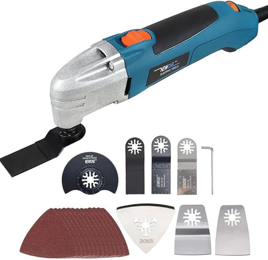 NEWONE Oscillating Tool,1.8 Amp Power Tools,Variable Speed Oscillating Multi-Tool Kit with 20pcs Oscillating Tools Accessories