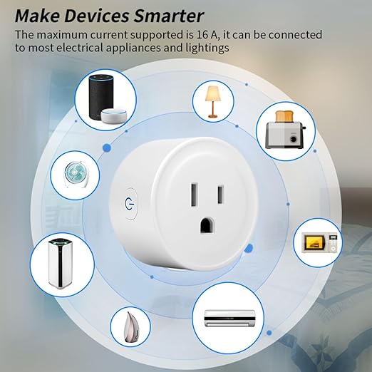 WiFi Smart Plug | Compatible with Alexa & Google Home | WiFi Outlet for Remote Control & Timer and Schedule Function | No Hub Required | Safety Certified (2Pack)