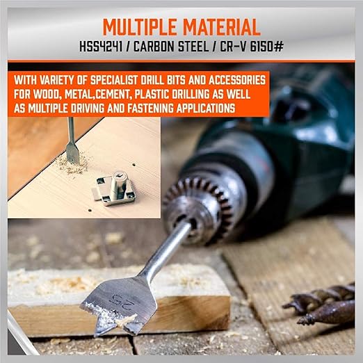 Ultimate Drill Bit Set - 246 PCS Comprehensive Premium Quality Drill Bits Kit for Wood Metal Cement Drilling & Screw Driving, Full Combo Kit Assorted in Organized Carrying Case, Reinforced Packaging