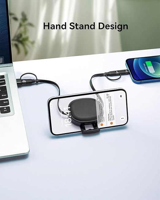 Multi Charging Cable, 2Pack 5 in 1 Retractable Lightning Charger Cable 60W USB C to USB C Fast Charging,Multiple USBC Cord Multi Car Charger for iPhone 17/16/15/14 Pro Max,iPad,Samsung S25 S24,Tablets