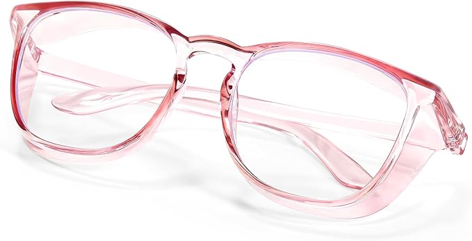 LASMEX Stylish Safety Glasses Goggles for Women Girls Anti-fog Glasses Protective Eyewear Clear Glasses