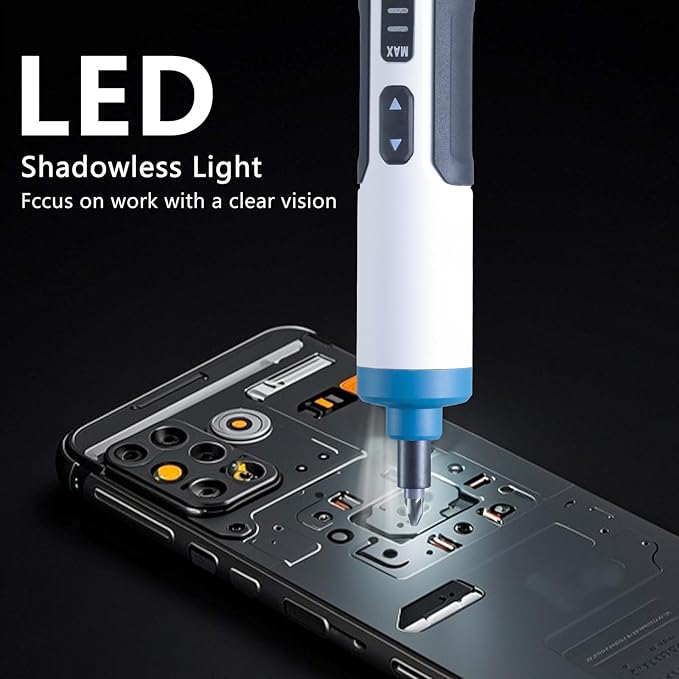 Electrical Tools – Compact Power Screwdriver Kit, Magnetic & Micro Screwdriver Set Includes 26pcs Bit Set, USB Charging Cable, Carrying Case