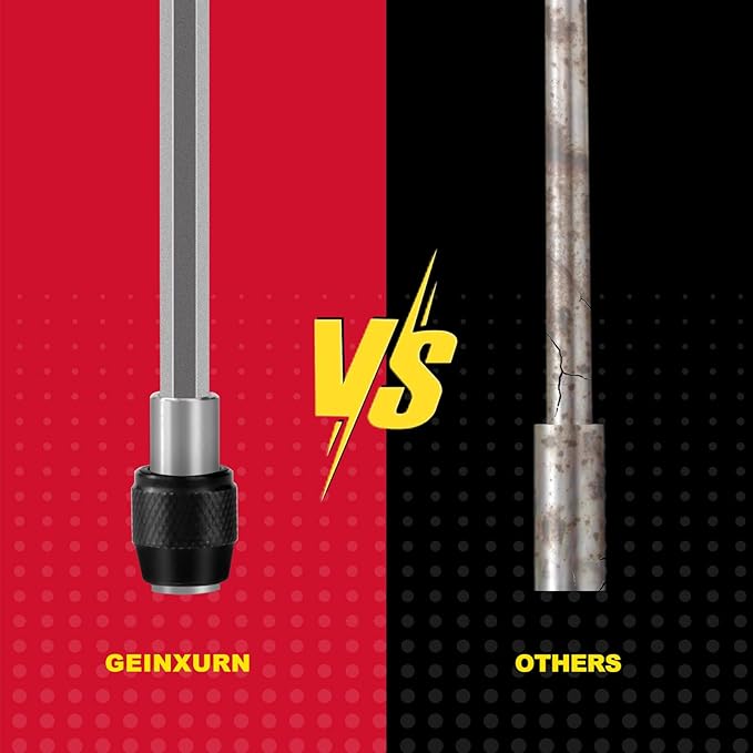 Magnetic Changeable Head Manual Screwdriver Holder, Quick Change&Release 1/4” Hex Bit Extension Holder for Screwdriver Bit, Nut driver, Socket Adapter