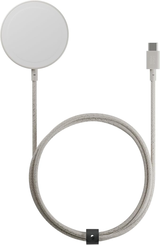 Native Union SnapStand Magnetic Wireless Charger – Qi2 Certified & MagSafe Compatible – Charging Pad & Stand for iPhone 16/15/14/13 & Other Qi-Compatible Devices – Up to 15W Fast-Charging (Sandstone)