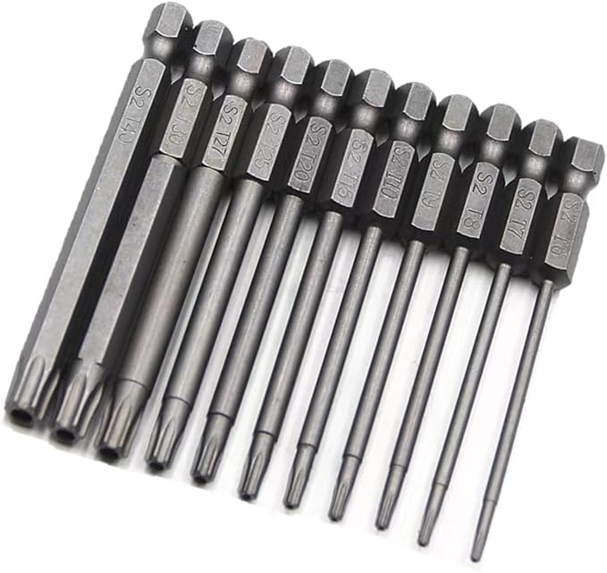 aiyun 11-Piece Shark Vacuum Screwdriver Security Bit Set, S2 Steel Magnetic Security Screwdriver Set 3 Inch Star Driver Bit Set Screwdriver for Shark Vacuum T6-T40 (75mm Length)