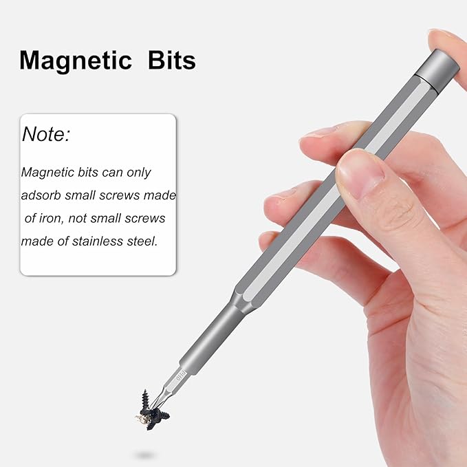 Precision Screwdriver Set, 25 in 1 Mini Magnetic Small Screwdriver Set Case for PC, Eyeglasses, Computer, Electronic, Watch Repair Kit with Phillips and Star Tiny Screw Driver