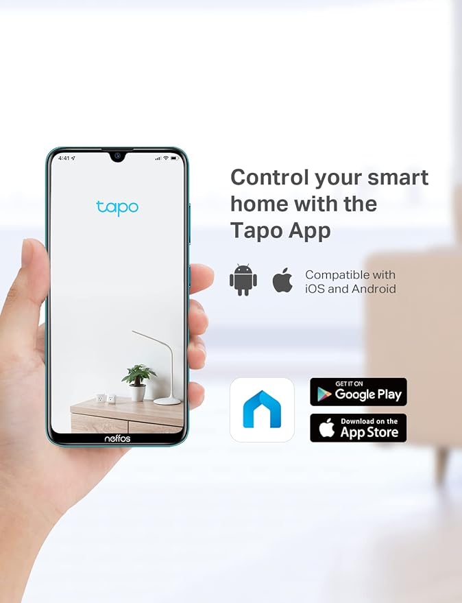 Tapo TP-Link 1080P Indoor Security Camera for Baby Monitor, Dog Camera w/Motion Detection, 2-Way Audio Siren, Night Vision, Cloud & SD Card Storage, Works w/Alexa & Google Home C100