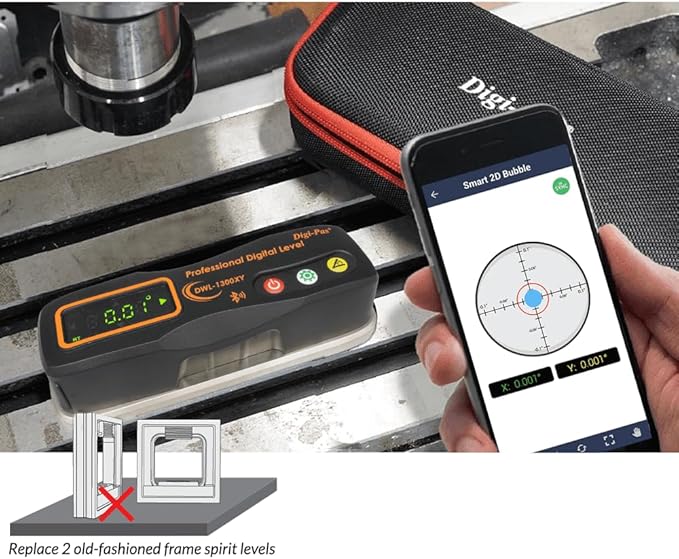 Digi-Pas 2-Axis Smart Master Precision Level with NIST Certificate + DATA (DWL1300XY- NIST)