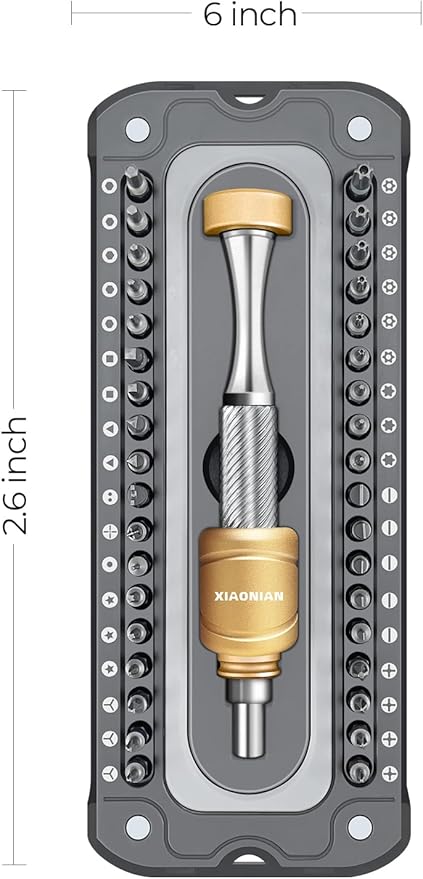 37 in 1 Precision Screwdriver Set XIAONIAN Mini Screwdriver,Small Screwdriver Set,Compact Micro Repair Tool Kit with Magnetic Tip 360°Spin,for DIY,Phones,Laptops,Watch,Eyeglasses,Small Appliances