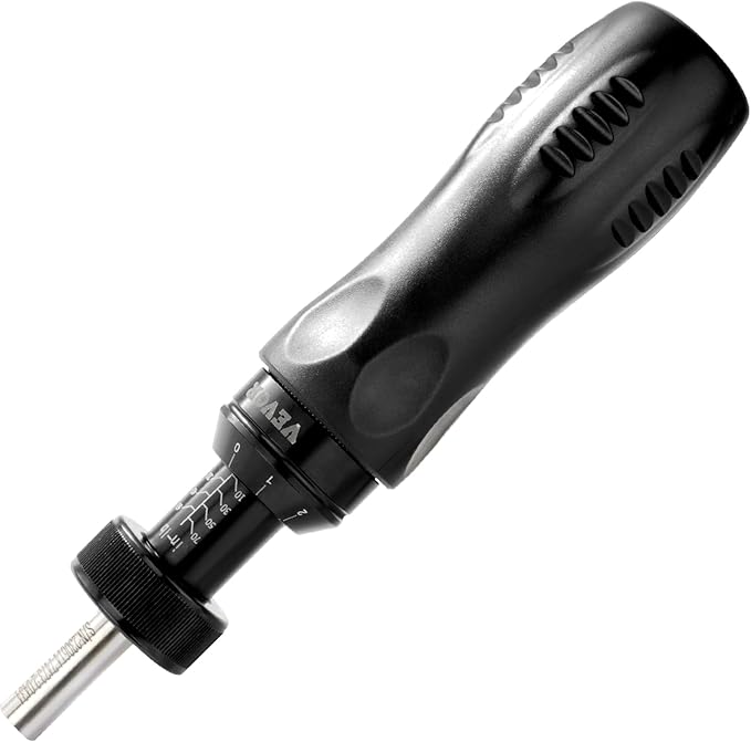 VEVOR Torque Screwdriver, 1/4" Drive Screwdriver Torque Wrench with Scale, 10-70 in/lbs Torque Range, 1 in-lbs Torque Increment, with Bits & Case